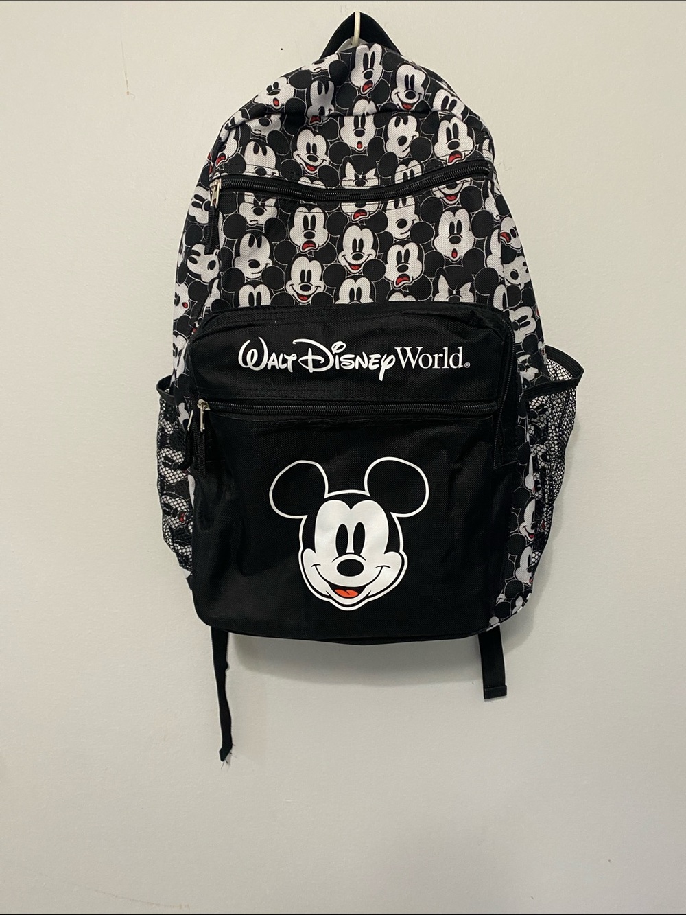 Disney Mickey Mouse Black & White Large Backpack - Walt Disney World